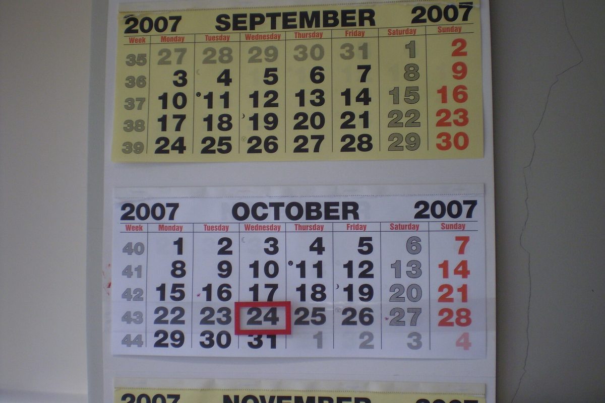 Dias da semana, meses e datas em italiano